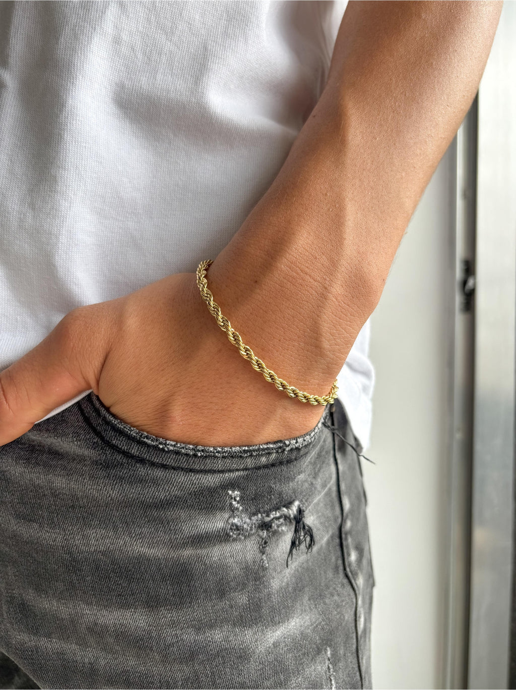 Pulsera tejido lazo 4 mm