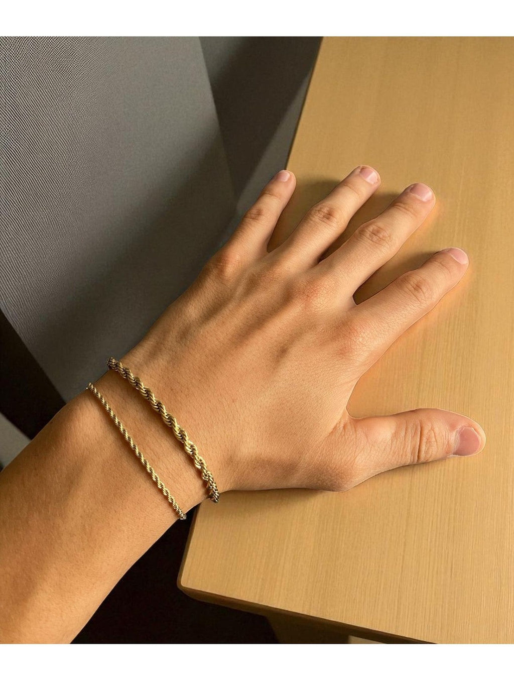 Pulsera tejido lazo 4 mm